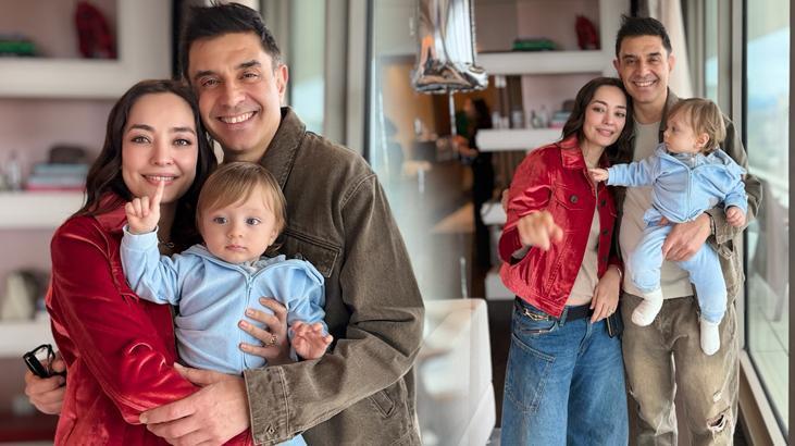 İşte Atlas'ın son hali! Zeynep Tuğçe Bayat ve Cansel Elçin çiftinden mutlu aile tablosu