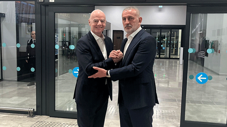 Infantino, FIFA Arena projesinin açılışı için İstanbul'a geldi